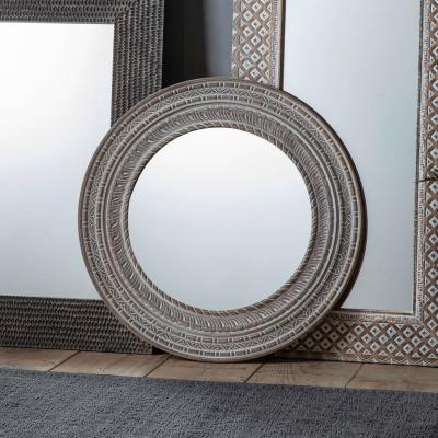 Knees Lough Medium Rectangle Wall Mirror - Light Wood