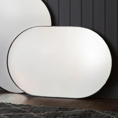 Knees Rye Medium Elipse Wall Mirror - Champagne