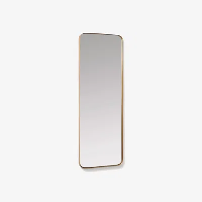 Kave Home Marco gold metal wall mirror 55 x 150,5 cm