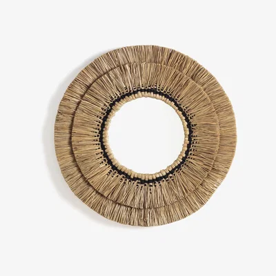 La Redoute Heris Rafia Mirror Ø100cm