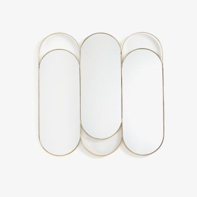La Redoute Alama Brass Triptych Mirror