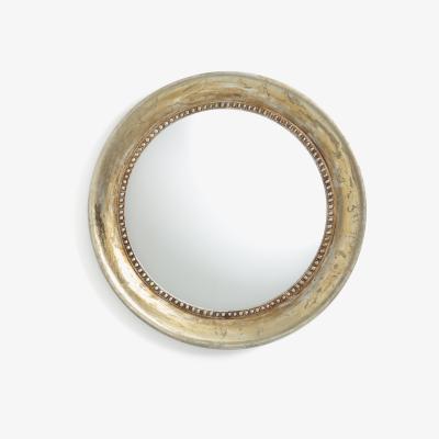 La Redoute Afsan aged golden round mirror