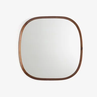 La Redoute Orion Organic Shape Walnut Mirror