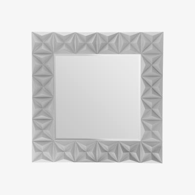 La Redoute 100cm 3D Effect Wall Mirror in Grey Gloss