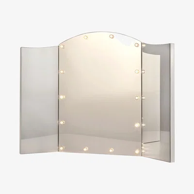 La Redoute 71 x 50cm Folding Vanity Mirror with Lights