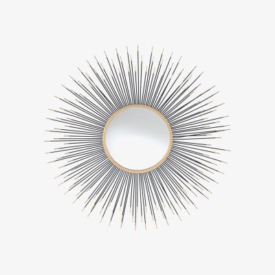 La Redoute 80cm Black Starburst Round Wall Mirror