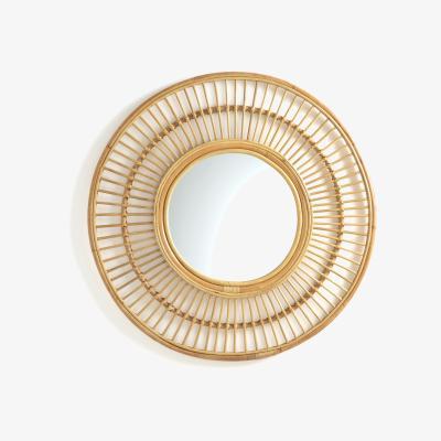 La Redoute Nogu Round Rattan Mirror, 90cm Diameter