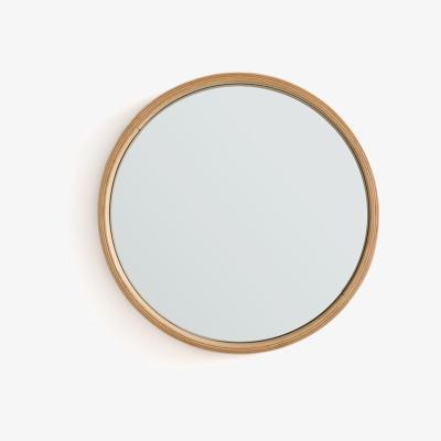 La Redoute Alaria 35cm Diameter Round Oak Mirror