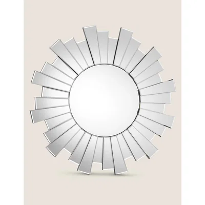 Marks & Spencer M&S Sunburst Large Round Mirror - Clear, Clear