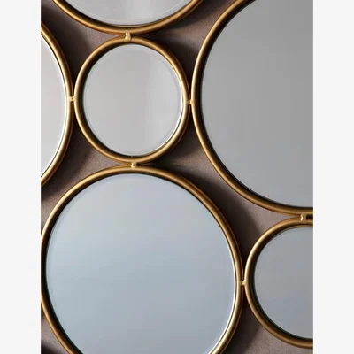 Marks & Spencer Gallery Home Wallis Circles Hanging Wall Mirror - Gold, Gold