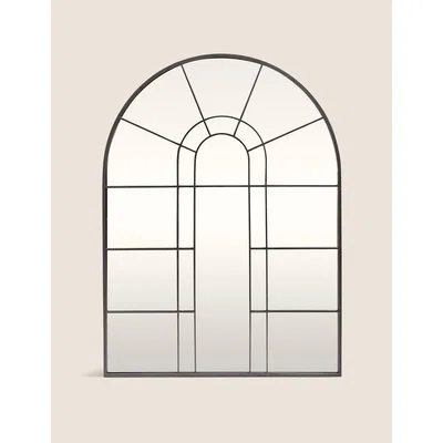 Marks & Spencer M&S Unisex Arch Window Mirror - White, White,Black Mix