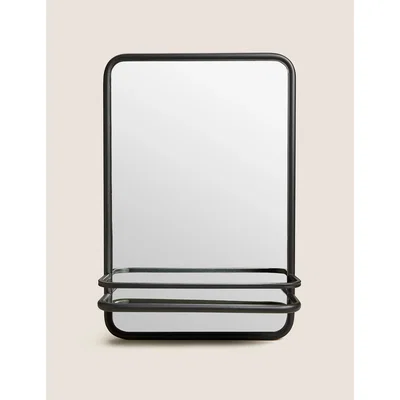 Marks & Spencer M&S Lexington Mirror with Shelf - Black, Black