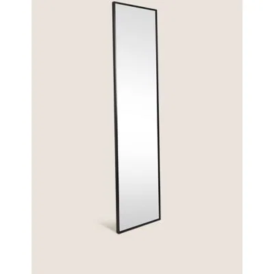 Marks & Spencer M&S Metal Large Rectangular Wall Mirror - Black, Black