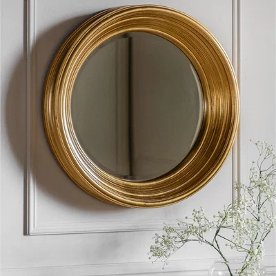 Marks & Spencer Gallery Home Chaplin Round Wall Mirror - Gold, Gold