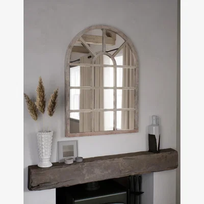 Marks & Spencer M&S Manhattan Wooden Arch Wall Mirror - Soft White, Soft White