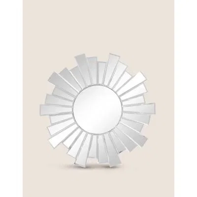 Marks & Spencer M&S Sunburst Small Round Mirror - Silver, Silver