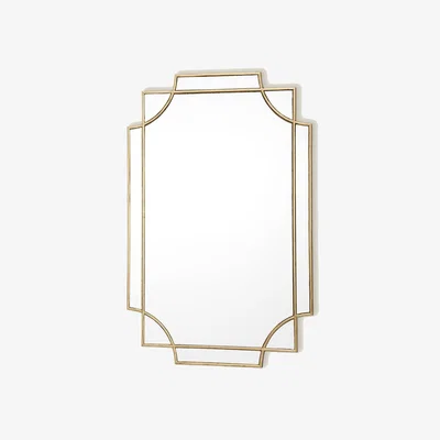 Marks & Spencer Dar Guapo Rectangular Wall Mirror - Gold, Gold