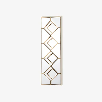Marks & Spencer Dar Kipton Rectangular Hanging Wall Mirror - Gold, Gold