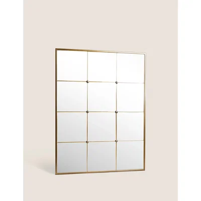 Marks & Spencer M&S Eliza Large Crittall Mirror - Gold, Gold