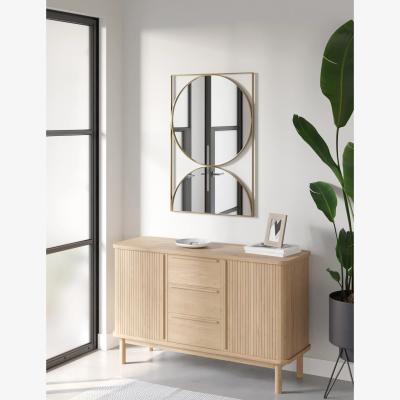 Marks & Spencer M&S Large Framed Circle Wall Mirror - Antique Brass, Antique Brass