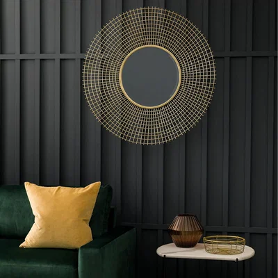 Marks & Spencer Gallery Home Stafford Extra Large Round Wall Mirror - Gold, Gold