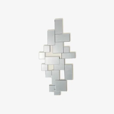 Marks & Spencer Dar Block Wall Mirror - Silver, Silver