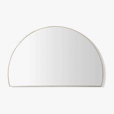 Made.com Arles Semi-Circle Wall Mirror, 54 x 85cm, Brushed Brass
