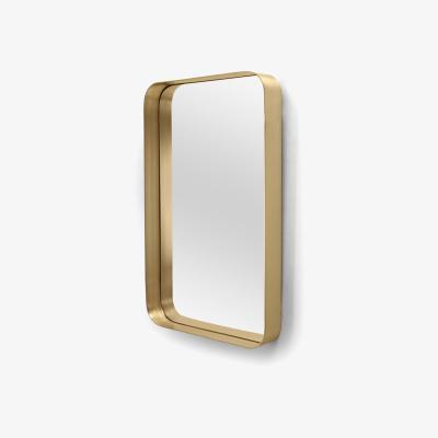 Made.com Alana Rectangular Mirror Extra Large 70 x 100 cm, Brushed Brass