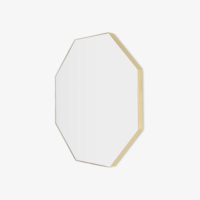 Made.com Arles Octagonal Mirror 80cm, Brushed Brass