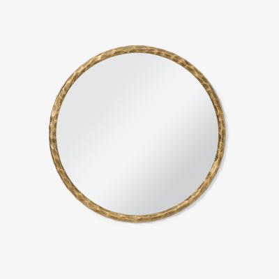 Made.com Hepsebah Circular Wall Mirror, 60 x 60 cm, Brass