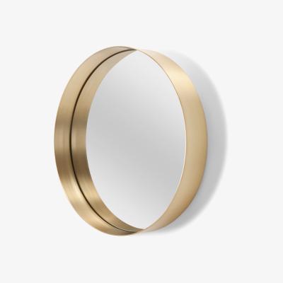 Made.com Alana Round Mirror 50cm, Brushed Brass