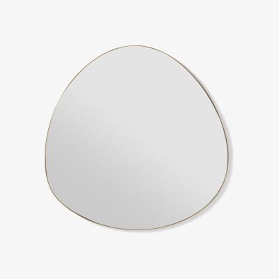 Made.com Arles Teardrop Wall Mirror, 60 x 60.5 cm, Brushed Brass