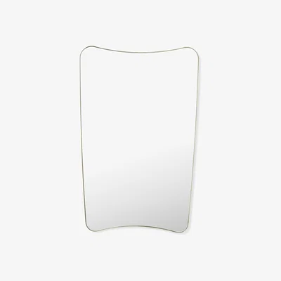 Made.com Asano Wall Mirror, 52 x 80 cm, Brushed Brass