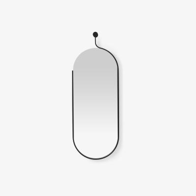 Made.com Jake Dress Wall Mirror, 129 x 47 cm, Matte Black