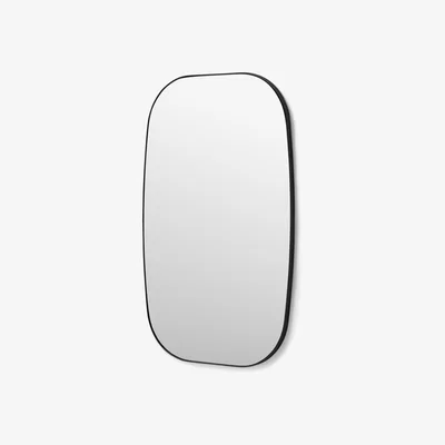 Made.com Emmerson Wall Mirror 50 x 80cm, Matt Black
