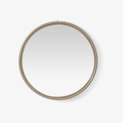 Made.com Lumera Round Wall Mirror, 80 cm, Taupe Rattan