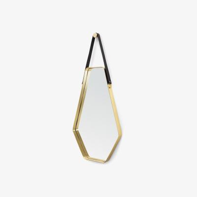 Made.com Cora Large Wall Hanging Mirror, Black & Gold