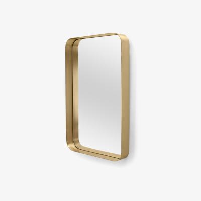 Made.com Alana Rectangular Mirror 50 x 80cm, Brushed Brass