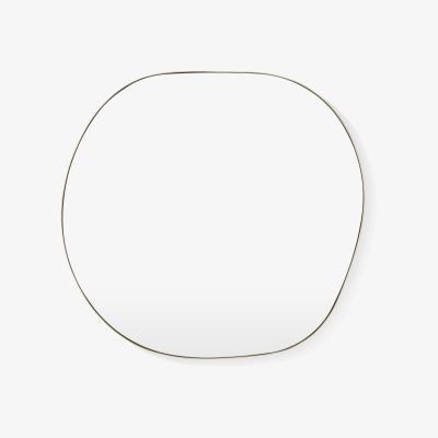 Made.com Adria Organic Shape Wall Mirror, 70 x 67 cm, Brushed Brass