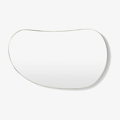 Made.com Adria Pebble Shape Wall Mirror, 89 x 54 cm, Brushed Brass