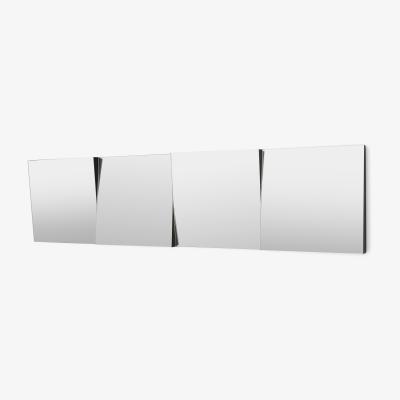 Made.com Verner Panelled 3D Mirror, 35 x 140cm, Silver