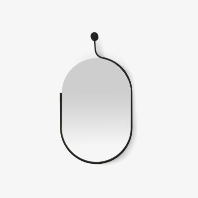Made.com Jake Wall Mirror, 85 x 47 cm, Matte Black