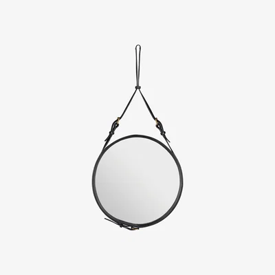Made in Design Adnet Wall mirror - Ø 45 cm by Gubi Black