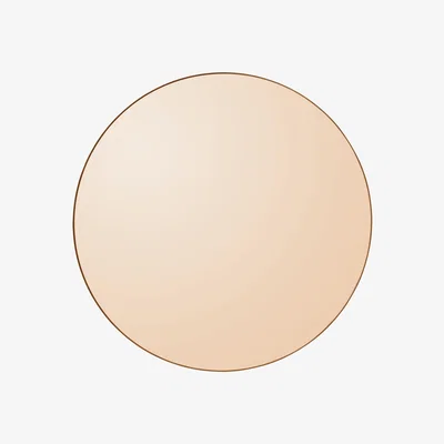 Made in Design Circum Small Wall mirror - / Ø 70 cm by AYTM Pink/Orange