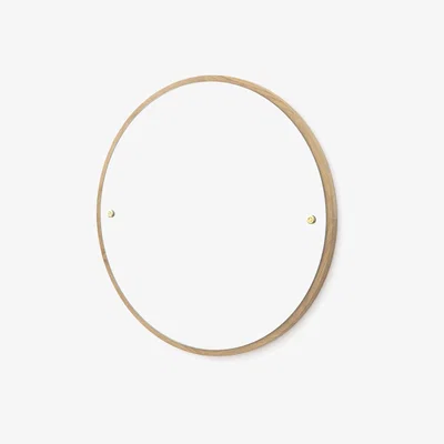 Made in Design CM-1 Circle Wall mirror - / Ø 45 cm - Oak by Frama Natural wood