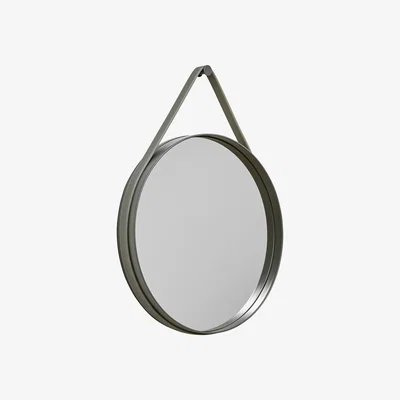 Made in Design Strap Wall mirror - Ø 50 cm by Hay Green