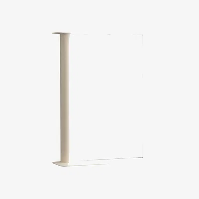 Made in Design Pipeline Small Wall mirror metal white / L 56 x H 60.6 cm - raawii