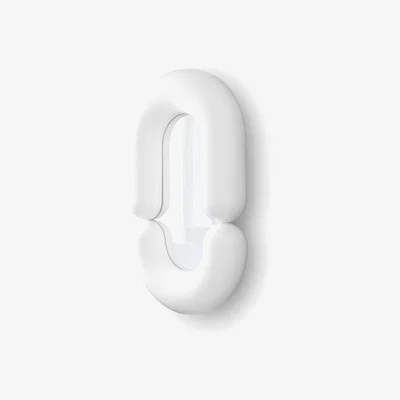 Made in Design Zodiac Medium Wall mirror - / Ceramic - L 55 x H 90 cm by Moustache White