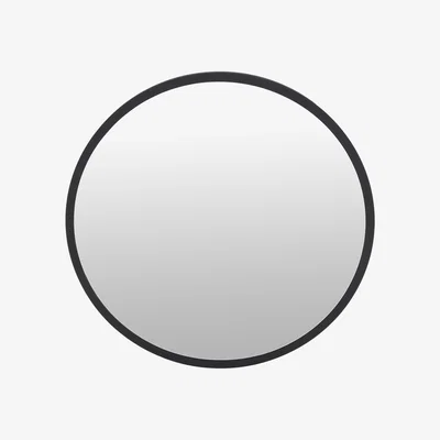 Made in Design Bulle Large Wall mirror - / Ø 120 cm - Oak by Maison Sarah Lavoine Black