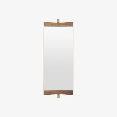 Made in Design Vanity 1 Wall mirror natural wood / L 28 x H 73.8 cm - Rotating - Gubi